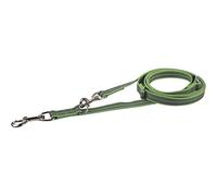 Rubberised lead, 3-way adjustable, green, 230 cm (2.3 m)