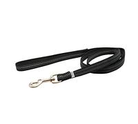 Rubberised Lead with Hand Loop - Black, 200 cm (2 m)