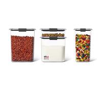 Rubbermaid 1994253 Brilliance Storage Container, Plastic, Clear and Black