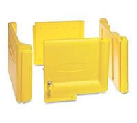 Rubbermaid Commercial Products FG618100YEL 6181 Locking Janitor Cart Cabinet for 6173 Cart