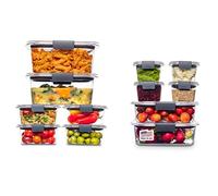 Rubbermaid 2108390 Brilliance Storage 24-Piece Plastic Lids | BPA Free, Leak Proof Food Container, Clear