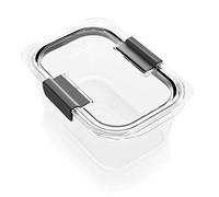 Rubbermaid Brilliance Food Storage Container, Medium Deep, 4.7 Cup, Clear 1991157