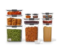 Rubbermaid Brilliance Pantry 10 Piece Set, Clear and Airtight Food and Pantry Storage Containers