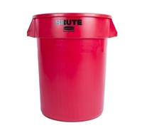 Rubbermaid Commercial Products Vented Brute Round Container 121 Litre Red FG263200RED