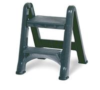 Rubbermaid Commercial 4209 EZ Step Folding Stool, 2-Step, Gray