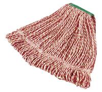 Rubbermaid Commercial FGD21206RD00 Super Stitch Mop Head, 1-inch Headband, Medium, Red