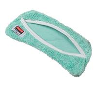 Rubbermaid Commercial FGQ85600GR00 HYGEN Quick-Connect Flexible Microfiber Mop Cover, Dust and Dirt, 8-inch, Green