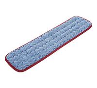 Rubbermaid Commercial HYGEN Microfiber Single-Sided Damp Room Mop Pad, 18.5-Inch, Red (FGQ41000RD00)
