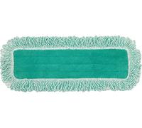 Rubbermaid Commercial Hygen Microfiber Single-Sided Fringed Dust Mop, 28-Inch Length x 9-Inch Width x 0.5-Inch Height, Green (FGQ42600GR00)