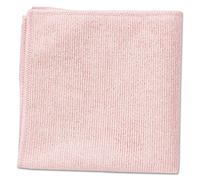 Rubbermaid Commercial Microfibre Cloth, 40cm x 40cm, Pink (Pack of 24 Cloths) 1820581