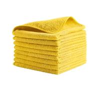 Rubbermaid Commercial Microfibre Cloth, 40cm x 40cm, Yellow (Pack of 24 Cloths), 1820584