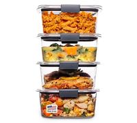 Rubbermaid Commercial Products 2053292 Food Storage Container, Plastic, Clear, Grey