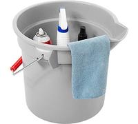 Rubbermaid Commercial Products 3.5 Gallon BRUTE Heavy-Duty, Corrosive-Resistant, Round Bucket, Gray (FG261400GRAY)