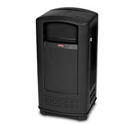 Rubbermaid Commercial Products 35 gal 132 Litre Landmark Jr Container with Ash Tray Top - Black