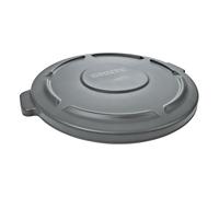Rubbermaid Commercial Products Brute Snap-On Lid 38 Litre Grey FG260900GRAY | Heavy-duty commercial construction locks in odours and contains waste securely, providing an airtight seal for kitchens.