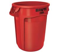 Rubbermaid Commercial Products Vented Brute Round Container 121 Litre Red FG263200RED
