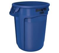 Rubbermaid Commercial Products Brute Vented Rubbish Container | Large Industrial Waste Bin | 121 l, Blue