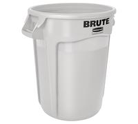 Rubbermaid Commercial Products Brute Vented Rubbish Container | Large Industrial Waste Bin | 121 l, White