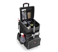 Rubbermaid Commercial Products Executive Quick Cart Large Dark Grey - Mobile Housekeeping And Office Trolley For Hospitality, Healthcare, Education Or Sales - 1902465