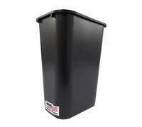 Rubbermaid Commercial Products Fg295700Bla Plastic Resin Deskside Wastebasket, 10 Gallon/41 Quart, Black