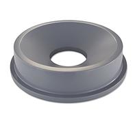 Rubbermaid Commercial Products FG354300GRAY, HDPE Funnel Top for 2362 Container - Grey