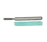 Rubbermaid Commercial Products FGQ85000BK00, HYGEN Quick Connect Flexible Dusting Wand with Microfiber Sleeve - Black