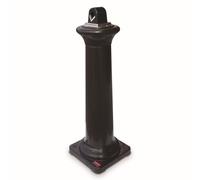 Rubbermaid Commercial Products GroundsKeeper Tuscan Ash Bin Black FG9W3000BLA