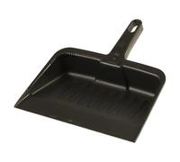 Rubbermaid Commercial Products Heavy-Duty Dustpan 31cm | Durable Plastic, Ideal for Industrial, Commercial & Home Cleaning, Robust Debris Collector | Charcoal | FG200500CHAR
