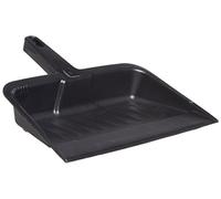 Rubbermaid Commercial Products Heavy-Duty Dustpan 31cm | Durable Plastic, Ideal for Industrial, Commercial & Home Cleaning, Robust Debris Collector | Charcoal | FG200500CHAR