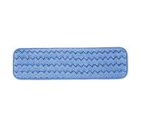 Rubbermaid Commercial Products HYGEN Microfiber Damp Room Mop Pad, 18-inch, Blue (FGQ41000BL00)