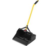 Rubbermaid Commercial Products Maximizer Wet/Dry Debris Dustpan | High-Capacity Floor Cleaning Pan Compatible With Brooms & Squeegees For Indoor Or Outdoor Use | Black