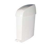 Rubbermaid Commercial Products Sanitary Bin | Discreet Disposal Chute | Easy-Clean Contoured Design | Nappy Waste Collection | 12 l, White