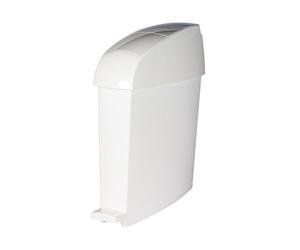 Rubbermaid Commercial Products Sanitary Bin | Discreet Disposal Chute | Easy-Clean Contoured Design | Nappy Waste Collection | 12 l, White