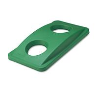Rubbermaid Commercial Products Slim Jim Bottle Lid Green FG269288GRN
