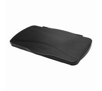 Rubbermaid Commercial Products Slim Jim Hinge Lid Black FG267400BLA
