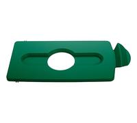 Rubbermaid Commercial Products Slim Jim Recycling Station Green Bottles/Cans Lid 2007885