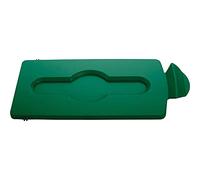 Rubbermaid Commercial Products Slim Jim Recycling Station Green Closed Lid 2007884