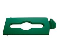 Rubbermaid Commercial Products Slim Jim Recycling Station Green Mixed Recycling Lid 2007887