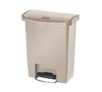 Slim Jim Rubbermaid Slim Jim Step on Front Pedal Beige 30L