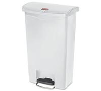 Rubbermaid Slim Jim Step on Bin Front Pedal 50Ltr White - [CW586]