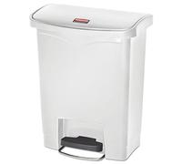 Rubbermaid Slim Jim Step on Bin Front Pedal 30Ltr White - [CW582]