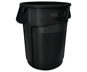 Rubbermaid Commercial Products Vented Brute Round Container 167 Litre Black FG264360BLA