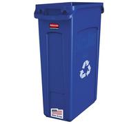 Rubbermaid Slim Jim Venting Channel Container 87 Litre - FG354007BLUE