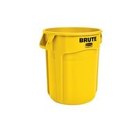 Rubbermaid Commercial Vented BRUTE Trash Can, 10 Gallon, Yellow