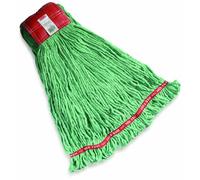 Rubbermaid Commercial Web Foot Shrinkless Wet Mop, Large, Green, FGA25306GR00