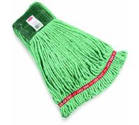 Rubbermaid Commercial Web Foot Shrinkless Wet Mop, Medium, Green, FGA25206GR00