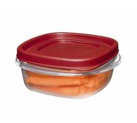 Rubbermaid Easy Find Lid Square 1-1/4-Cup Food Storage Container, 1 Count (Pack of 8) by Rubbermaid