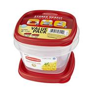 Rubbermaid Easy Find Lids Food Storage Containers, 2 Cup, Racer Red, 4-Piece Set 1857116