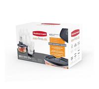 Rubbermaid Easy Find Lids Food Storage Containers, Black, 20 Set (2093273)