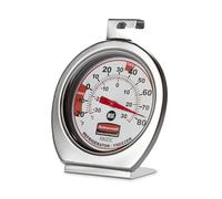 Rubbermaid FGR80DC Refrigerator Freezer Cooler Fridge Thermometer, Classic Large Mechanical Dial, Chrome